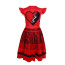 Girls Descendants 4: The Rise of Red Princess Red of Hearts Costume - Red Dress Princess Red of Hearts Cosplay
