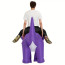 Jurassic World Riding Purple Triceratops Dinosaur Inflatable Costume - Riding Triceratops Cosplay