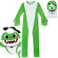 Kids Grandpa Green Shark Costume