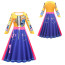 Girls K-Pop Demon Hunters Rumi Costume - Yellow Purple Long Dress Rumi Cosplay