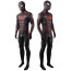 Spider-Man 2 Spider-Man Black Red Webbed Suit Costume - Bodysuit Spider-Man Black Red Webbed Suit Cosplay