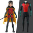 Son of Batman Robin Costume - Red Green Bodysuit Animated DC Robin Cosplay