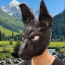 Black Dog Animal Mask Prop - Animal Black Dog Cosplay Costume Mask