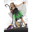 Girls Witch Costume - Black Green Dress Witch Cosplay