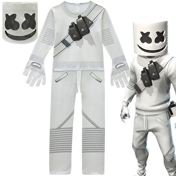 Complete Marshmello Suit With Mask Costume