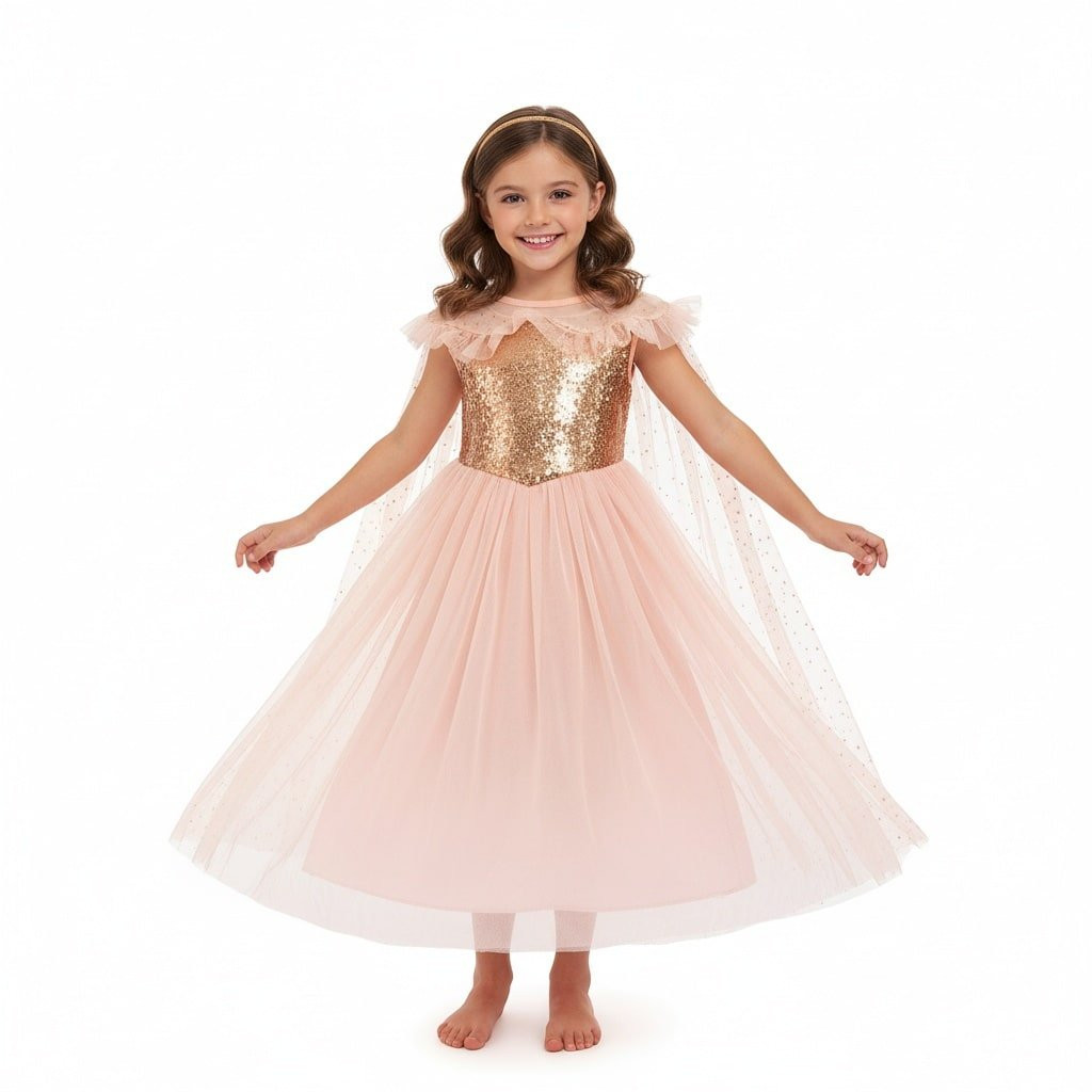 Girls Frozen Princess Elsa Pink Dress Costume - Pink Dress Elsa Cosplay