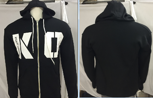WWE Kevin Owens Costume - Black Zip Up Hoodie KO Kevin Owens Cosplay