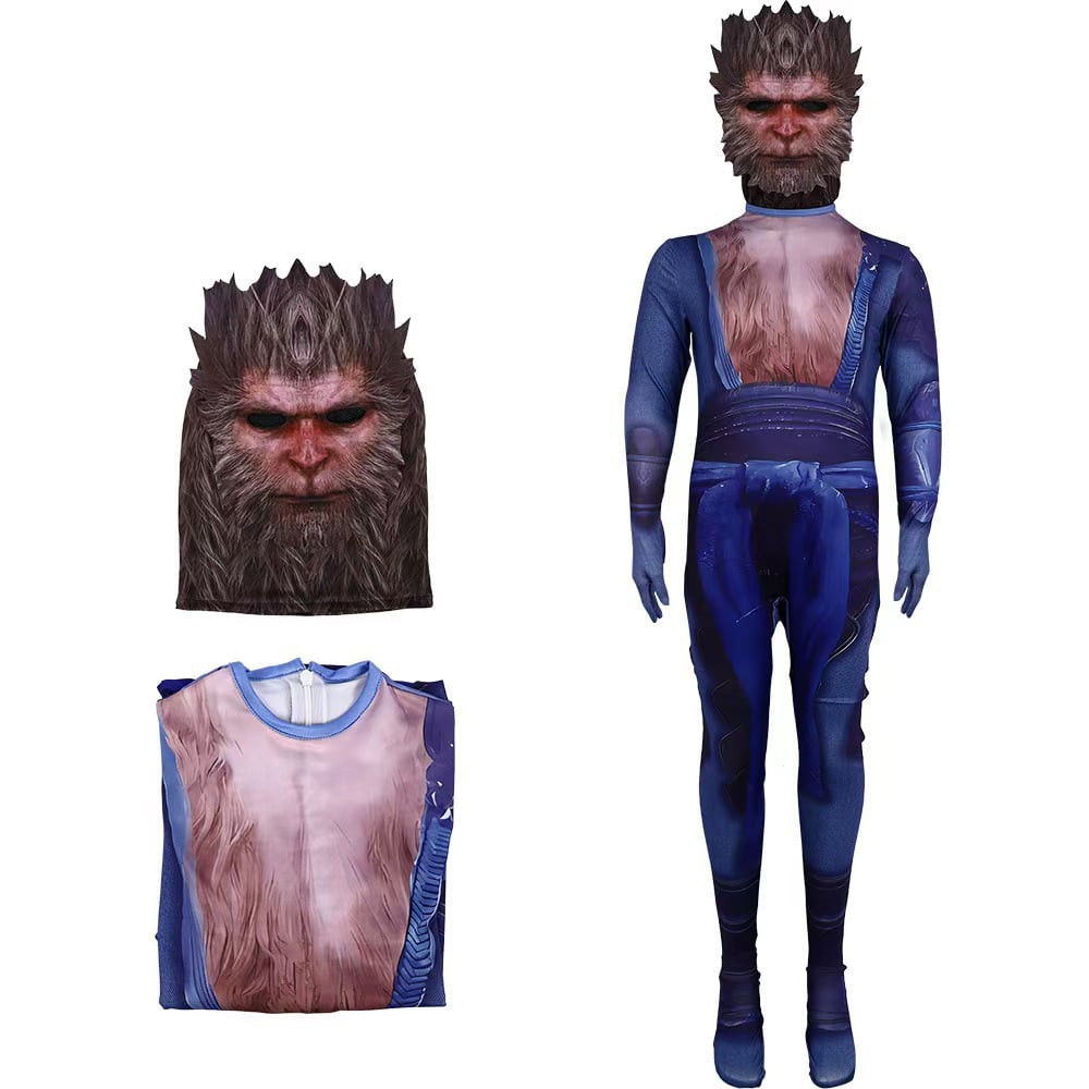 Kids Black Myth: Wukong Old Monk Costume - Bodysuit Wukong Old Monk Cosplay