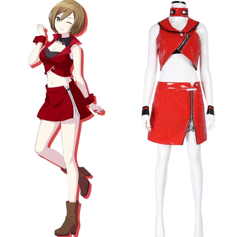 Vocaloid Meiko Costume - Red Dress Meiko Cosplay