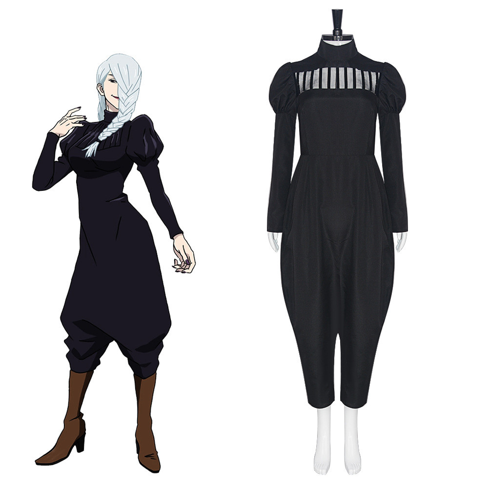 Jujutsu Kaisen Mei Mei Costume - Black Jumpsuit Mei Mei Cosplay