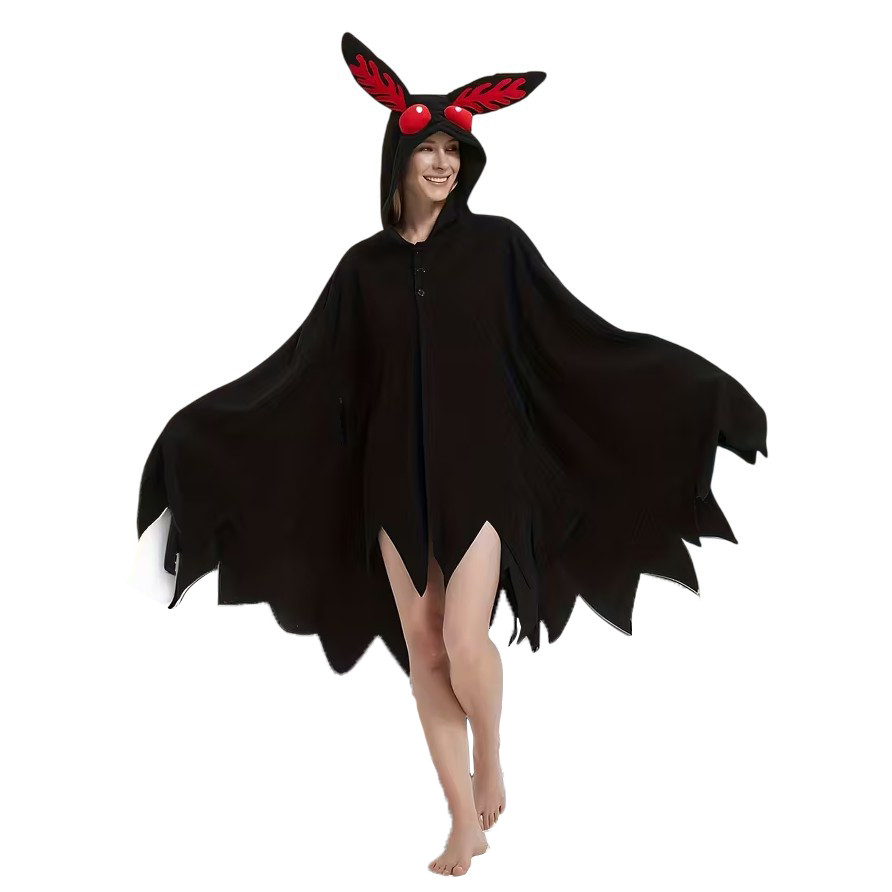 Mothman Costume - Black Cloak Mothman Cosplay