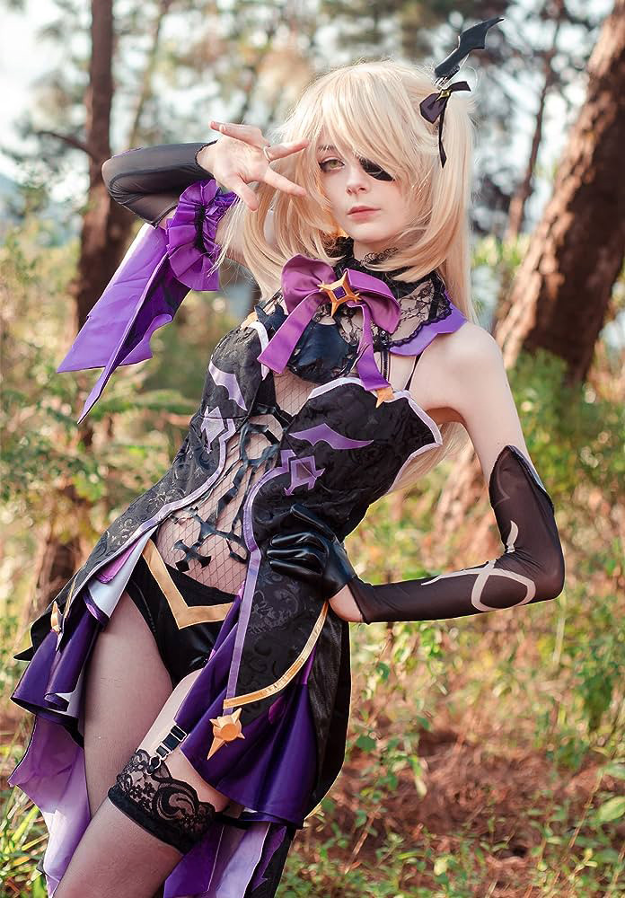 Fischl Wig Genshin Impact Cosplay Costume