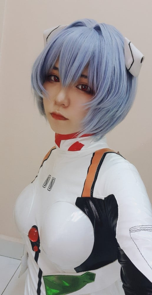 Neon Genesis Evangelion Rei Ayanami Wig  - Rei Ayanami Cosplay Costume Wig