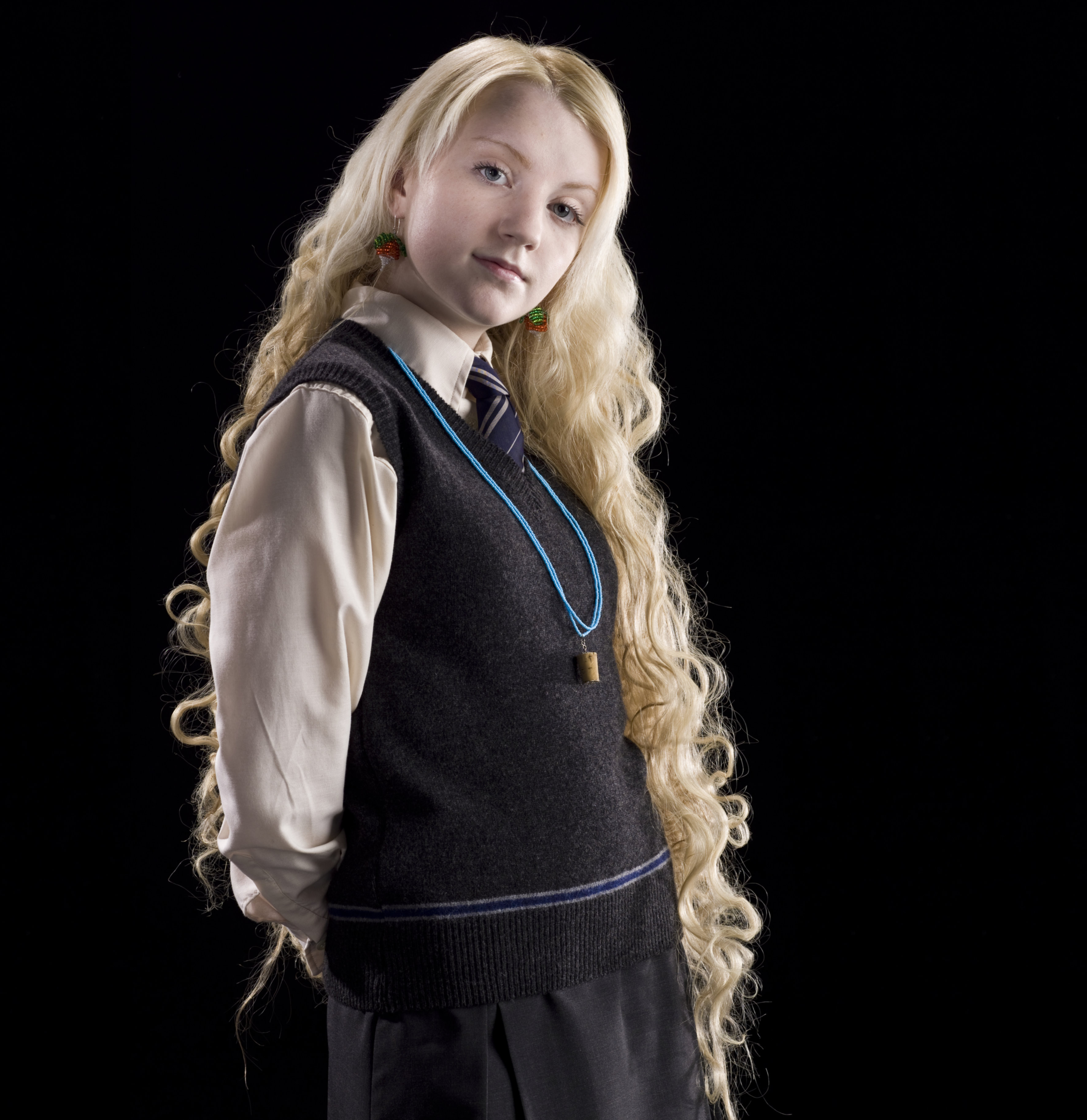 Luna Lovegood Wig - Long Blonde Wavy Hair Wig Luna Cosplay Costume