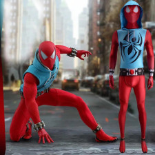 Spider-Man Scarlet Spider Costume - Full Suit Scarlet Spider Cosplay