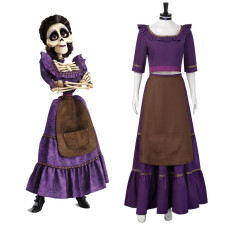 Coco Mama Imelda Costume - Purple Dress Mama Imelda Cosplay