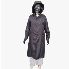 Squid Game Front Man Costume - Black Coat Mask Front Man Cosplay
