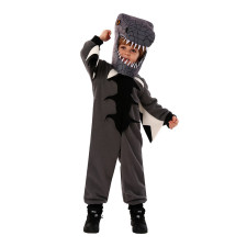 Kids Black T-Rex Costume - Mask and Jumpsuit T-Rex Cosplay