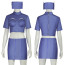 The Fifth Element Stewardess Costume - Blue Dress Fifth Element Stewardess Cosplay