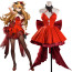 Neon Genesis Evangelion Asuka Langley Soryu Costume - Red Dress Asuka Langley Soryu Cosplay