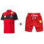 Formula 1 Ferrari Costume - Kids Shirt and Shorts Set Formula 1 Ferrari Cosplay