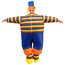 Clown With Stripe Tee Inflatable Costume