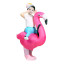 Kids Riding Flamingo Inflatable Costume - Riding Flamingo Cosplay