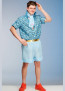Toy Story 3 Ken Costume - Blue Leopard Print Shirt Ken Cosplay