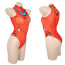Neon Genesis Evangelion Asuka Langley Sohryu Bikini Swimsuit Costume - Orange Swimsuit Asuka Langley Sohryu Cosplay