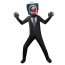 Skibidi Toilet Cameraman Costume - Bodysuit Mask Cameraman Cosplay