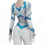Marvel Rivals Emma Frost Default Style Swimsuit Costume - White Bodysuit Emma Frost Cosplay