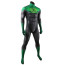 Green Lantern John Stewart Costume - Black Green Muscle Pattern Bodysuit Green Lantern Cosplay
