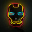 Marvel Iron Man LED Mask Prop - Iron Man LED Costume Cosplay Mask