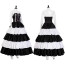 One Piece Perona Costume - Black And White Dress Hat Set Perona Cosplay