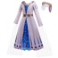 Girls Disney Wish Movie Queen Amaya Costume - White Blue Dress Queen Amaya Cosplay