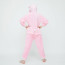Kids Pink White Rabbit Costume - Onesie Jumpsuit Pink White Rabbit Cosplay