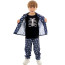 Boys Skeleton Costume - Blue Suit Set Skeleton Cosplay