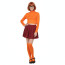 Scooby-Doo Velma Dinkley Costume - Short Orange Top Skirt Set Velma Dinkley Cosplay