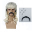 Tiger King Joe Exotic Wig - Tiger King Joe Exotic Costume Wig Mustache Set Prop