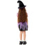 Girls Witch Costume - Purple Dress Hat Set Witch Cosplay