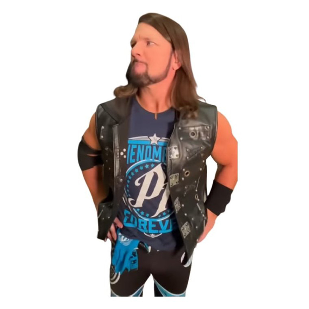 WWE AJ Styles Costume - Blue Shirt Phenomenal Forever AJ Styles Cosplay