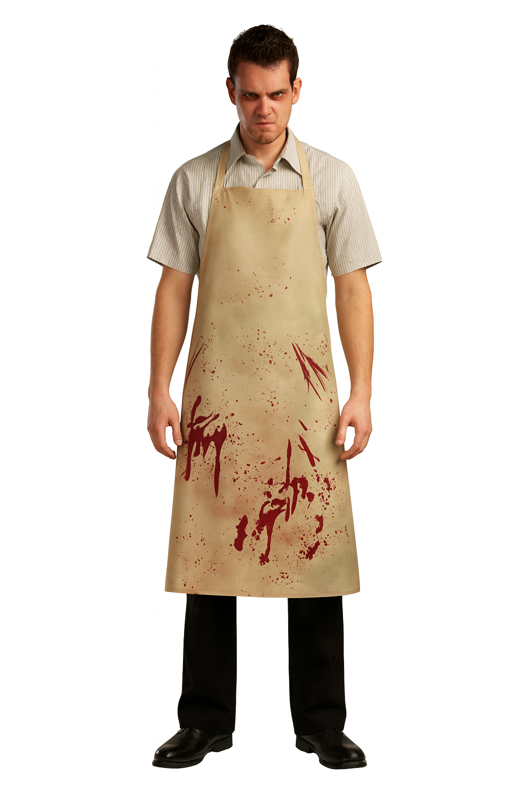 Bloddy Butcher Halloween Horror Costume - Shirt Pants Apron Set Bloody Butcher Cosplay