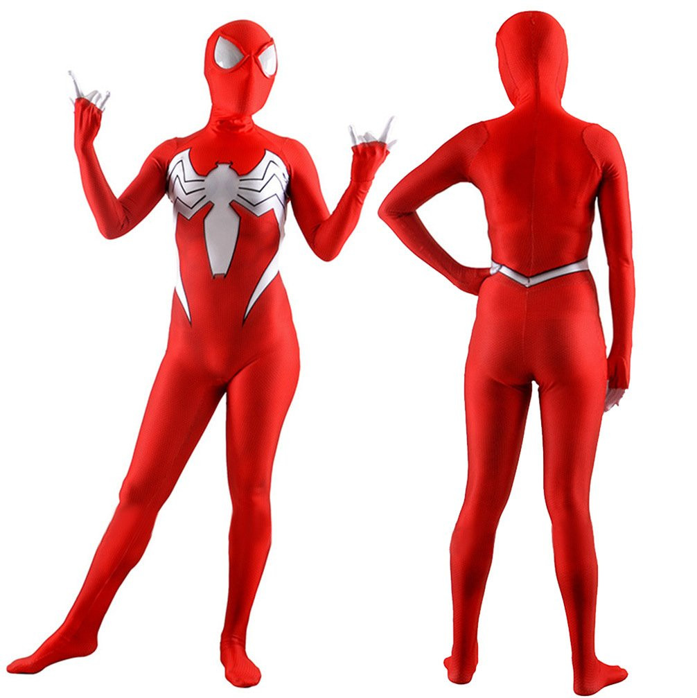 Spider-Woman Jessica Drew Earth-1610 Costume - Bodysuit Mask Set Spider-Woman Jessica Drew Cosplay