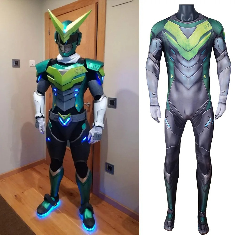 Overwatch Sentai Genji Skin Costume - Bodysuit Sentai Genji Skin Cosplay