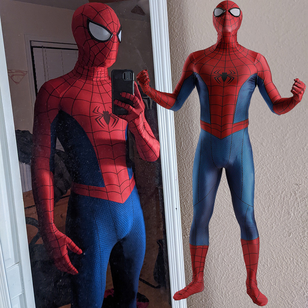 Marvel's Spider-Man Classic Suit Costume - Bodysuit Spider-Man Classic Suit Cosplay