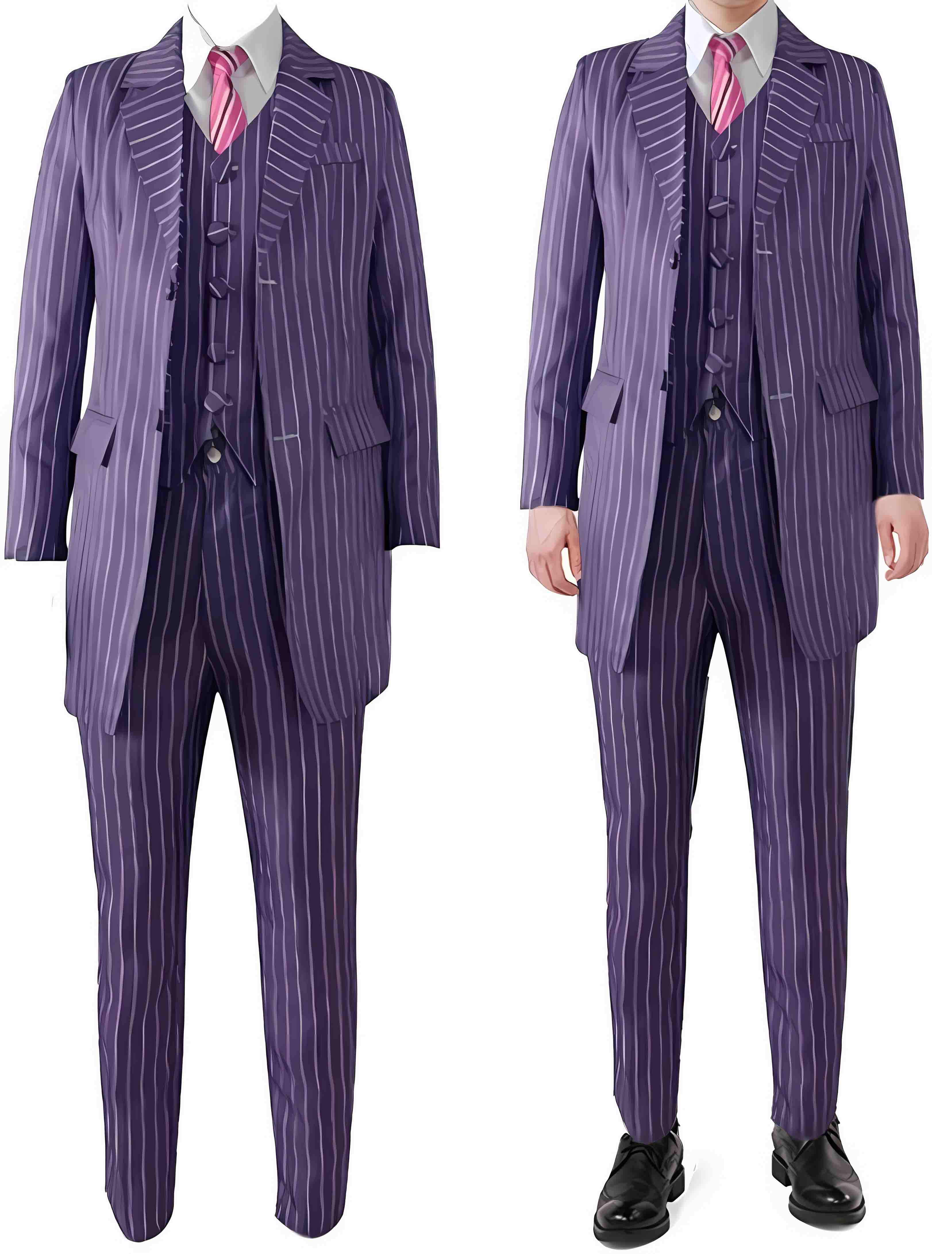 Tokyo Revengers Sanzu Haruchiyo Costume - Purple Stripe Suit Sanzu Haruchiyo Cosplay