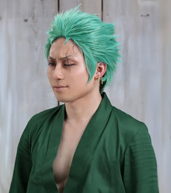One Piece Roronoa Zoro Wig - Roronoa Zoro Cosplay Costume Wig