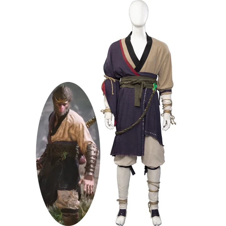 Black Myth: Wukong Costume - Hanfu Shirt Pants Set Wukong Cosplay