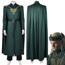 House of Dragon: King Aegon Targaryen Costume - Cloak Pants Set King Aegon Targaryen Cosplay