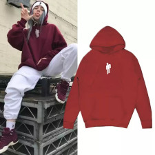 Billie Eilish Costume - Blohsh Logo Red Hoodie Billie Eilish Cosplay